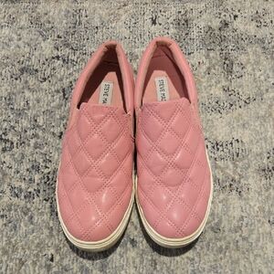 Steve Madden Blush Quilted Slip-On Sneakers